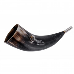 Горн охотничий PakiGorn из рога животного 36 см Круглый