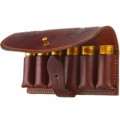 Подсумок поясной VEKTOR П-48 однорядный на 6 патронов 12 калибра Коричневый