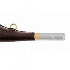 Горн охотничий PakiGorn из латуни 16 см с кожаной отделкой Коричневый