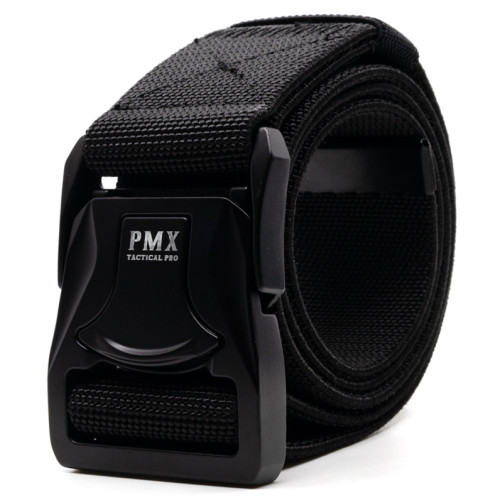 Ремень брючный PMX-16 с металлической застёжкой Чёрный