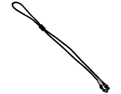 Шнурок PMX для стрелковых очков из нейлона 70 см Чёрный