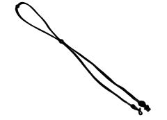 Шнурок PMX для стрелковых очков из нейлона 70 см Чёрный