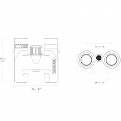 Бинокль Hawke Nature Trek Compact 10X25 WP (35053) Roof | BAK-4