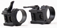 Кольца Apel 30мм на Picatinny быстросъемные, регулируемые рычаги, h=12мм, алюминиевый сплав