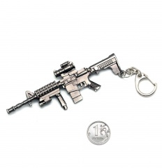 Брелок Microgun S Автомат M4A1 в тактическом обвесе с оптикой