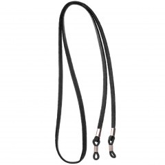 Шнурок-резинка для стрелковых очков кожаная 68 см Черный