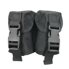 Подсумок RusForce закрытый на Molle для 2-х гранат Чёрный