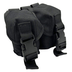 Подсумок RusForce закрытый на Molle для 2-х гранат Чёрный