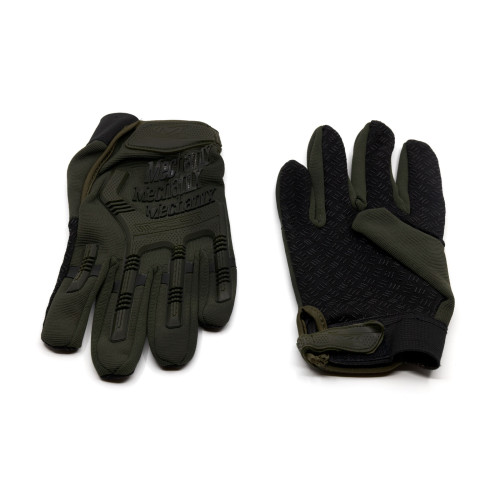 Перчатки тактические Outdoor Gloves Adventure полноразмерные прорезиненные Хаки