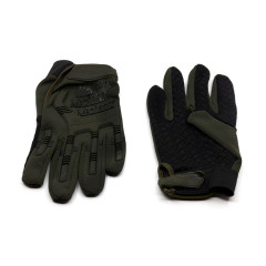 Перчатки тактические Outdoor Gloves Adventure полноразмерные прорезиненные Хаки