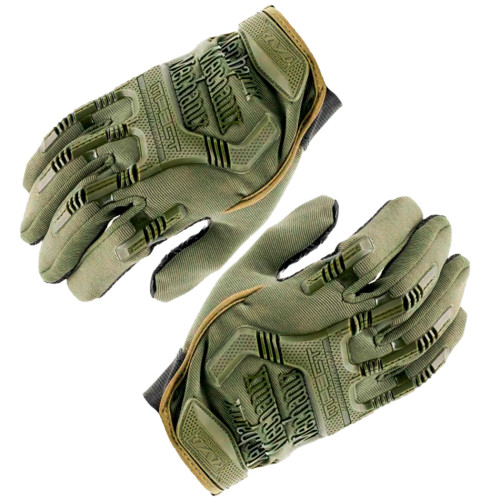 Перчатки тактические Outdoor Gloves Adventure полноразмерные прорезиненные Хаки