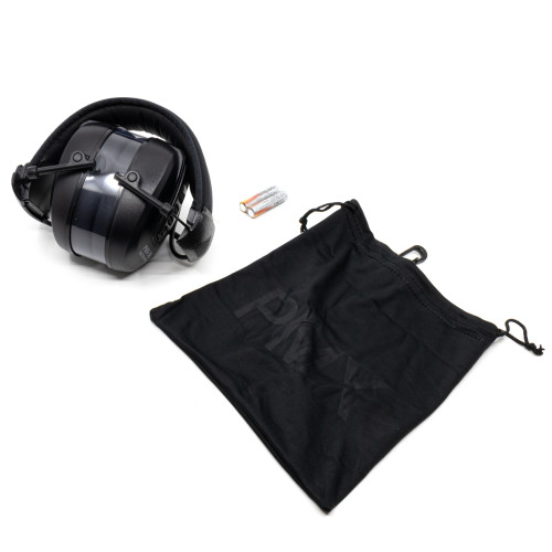 Наушники активные стрелковые PMX Tactical Pro PMX-38 Clandestine 28-85 ДБ Чёрный