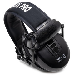 Наушники активные стрелковые PMX Tactical Pro PMX-38 Clandestine 28-85 ДБ Чёрный