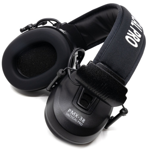Наушники активные стрелковые PMX Tactical Pro PMX-38 Clandestine 28-85 ДБ Чёрный