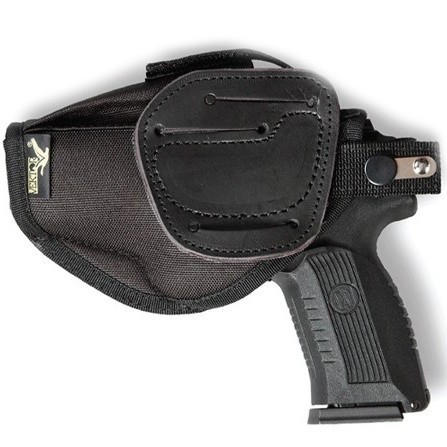 Кобура поясная VEKTOR 14-43 для ПЯ, Glock 19 и Т10 с карманом под запасной магазин из полиамида