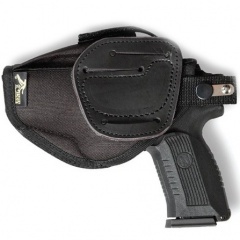 Кобура поясная VEKTOR 14-43 для ПЯ, Glock 19 и Т10 с карманом под запасной магазин из полиамида