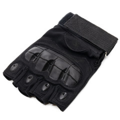 Перчатки тактические Стикхант Major Half укороченные прорезиненные Чёрный