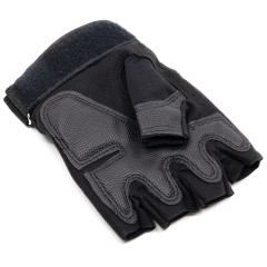 Перчатки тактические Стикхант Major Half укороченные прорезиненные Чёрный