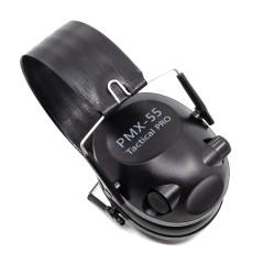 Наушники активные стрелковые PMX Tactical Pro PMX-55B 26-85 ДБ Чёрный