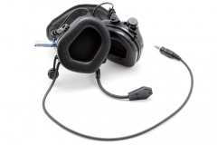 Наушники активные стрелковые Earmor Military Edition ME5 c микрофоном и разъемом для тангенты 22-82 ДБ Чёрный