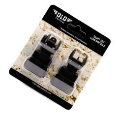 Мушка и целик DLG Tactical (DLG166) на планку Weaver / Picatinny Чёрный