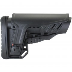 Приклад телескопический DLG Tactical TBS Shock (DLG056/051) для трубки Com-spec Чёрный