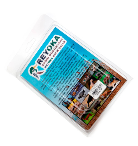 Манок духовой на утку крякву Reyoka Ordek Bir 1 лепесток Чёрный / Оранжевый