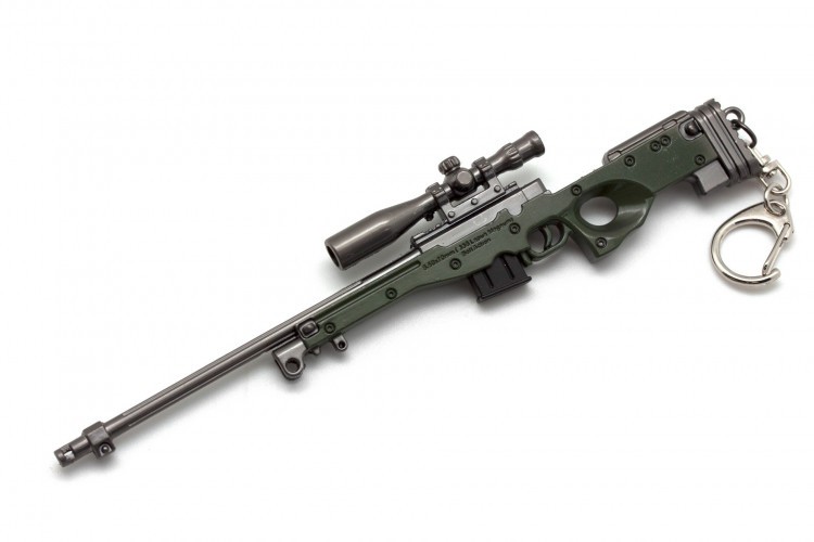 Брелок Microgun M Снайперская винтовка AWM с вынимающимся магазином и сошками
