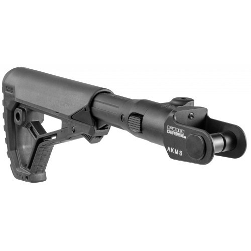 Приклад телескопический Fab Defense C-AKMS P GL-CORE для АКМС Чёрный