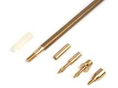 Шомпол ЧИСТОGUN CH-85-SCB для .35 - .50 / .410 - 12 калибра Папа 12/28 - Мама 8/32 D=8 мм L=85 см Латунь