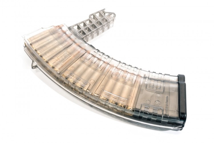 Магазин Pufgun SKS762 для СКС калибра 7.62x39 на 30 патронов Прозрачный
