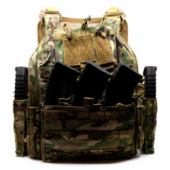 Разгрузка RusForce CPQR Pro для крепления снаряжения и бронеплит на 15 карманов Мультикам