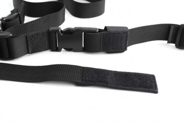 Тактический 1-2-3 точечный ремень "ДОЛГ - М2" Универсальный (Черный)