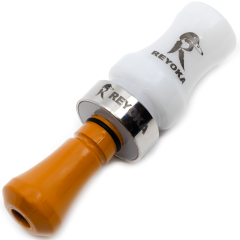 Манок духовой на утку крякву Reyoka Ordek Cift 2 лепестка Белый / Оранжевый