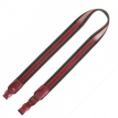 Ремень оружейный VEKTOR Р-19З без антабок из полиамидной ленты с кожаными накладками Зелёный