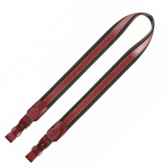 Ремень оружейный VEKTOR Р-20З без антабок из полиамидной ленты с кожаными накладками Зелёный