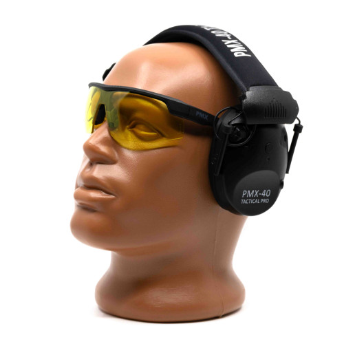 Наушники активные стрелковые PMX Tactical Pro PMX-40B 27-85 ДБ Черный
