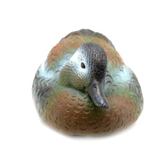 Чучело утиное Стикхант №8 Чирок-трескунок селезень отдыхающий сминаемое резиновое