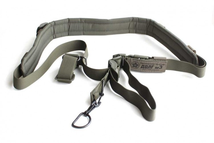 Тактический 1-2-3 точечный ремень "ДОЛГ - М3" Стандартный (Хаки)