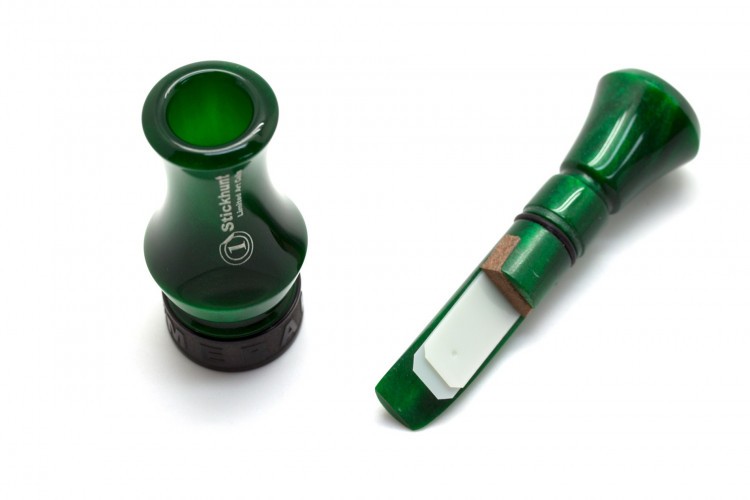 Манок духовой на утку акриловый Stickhunt ArtCalls Emerald Black Edition 2 лепестка