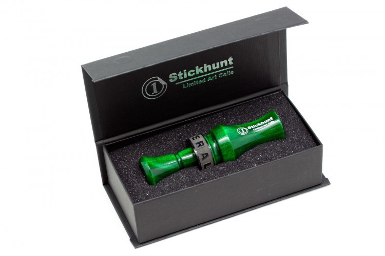 Манок духовой на утку акриловый Stickhunt ArtCalls Emerald Black Edition 2 лепестка