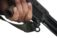 Ремень оружейный тактический Долг М3 1-2-3 точечный с мягкой подушкой быстросъёмный (QD) Чёрный