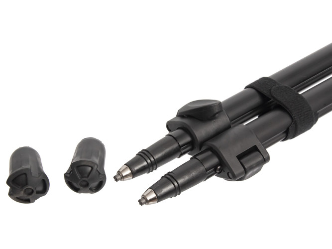 Опора телескопическая для оружия ShotTime ST-TS2-180 2 ноги 2 колена Черный