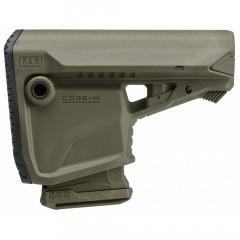 Приклад телескопический Fab Defense GL-CORE-M со встроенным отсеком для запасного магазина Зелёный