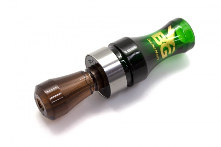 Манок духовой на утку крякву Buck Gardner Double Nasty SPIT-TECH DNP-CG/S Изумруд / Дымчатый