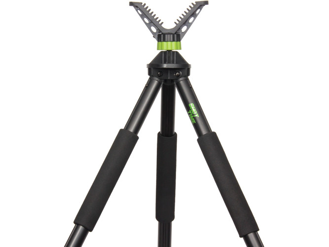 Опора телескопическая для оружия ShotTime ST-TS3-180 3 ноги 2 колена Черный