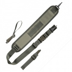 Ремень оружейный VEKTOR Р-27 тактический трехточечный с плечевой накладкой Зеленый