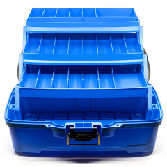 Ящик Plano Three Tray Tackle Box (PLAMT6231) для хранения приманок и аксессуаров с 3-уровневой системой Синий