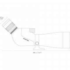 Труба зрительная Hawke Nature Trek 20-60X80 (55201) Porro | BAK-4