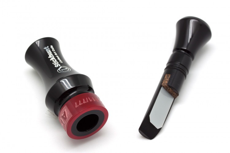 Манок духовой на утку акриловый Stickhunt ArtCalls Adrenaline VIP (111/777) 1 лепесток Чёрный